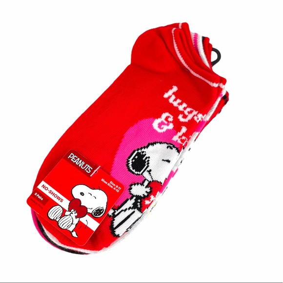Peanuts Snoopy and Woodstock Valentine’s Socks - Picture 9 of 9